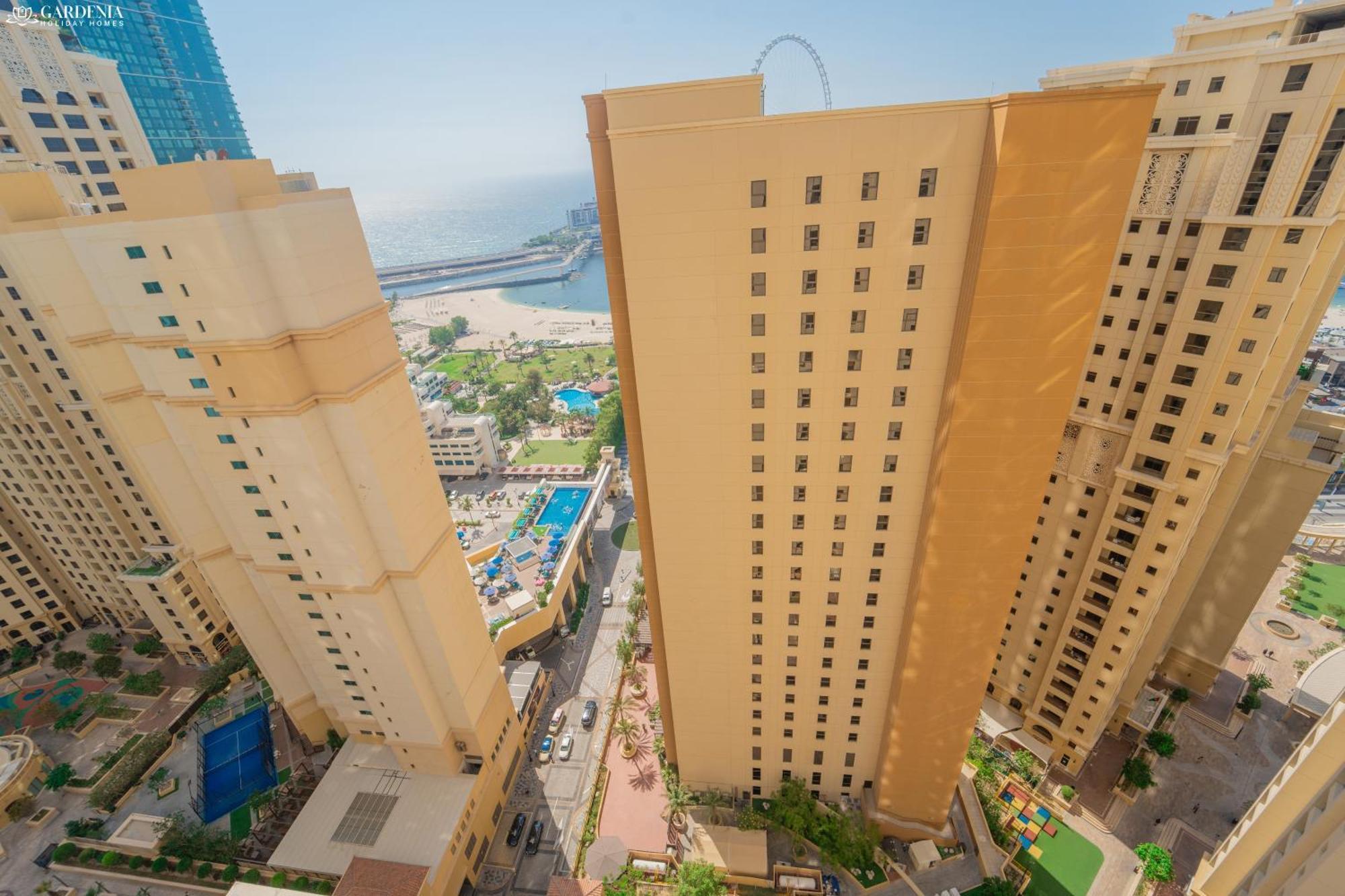 Jbr Amwaj 4 , Upgraded Sea And Ain Dubai Views, 2M Walk To Beach By Gardenia Suitse المظهر الخارجي الصورة