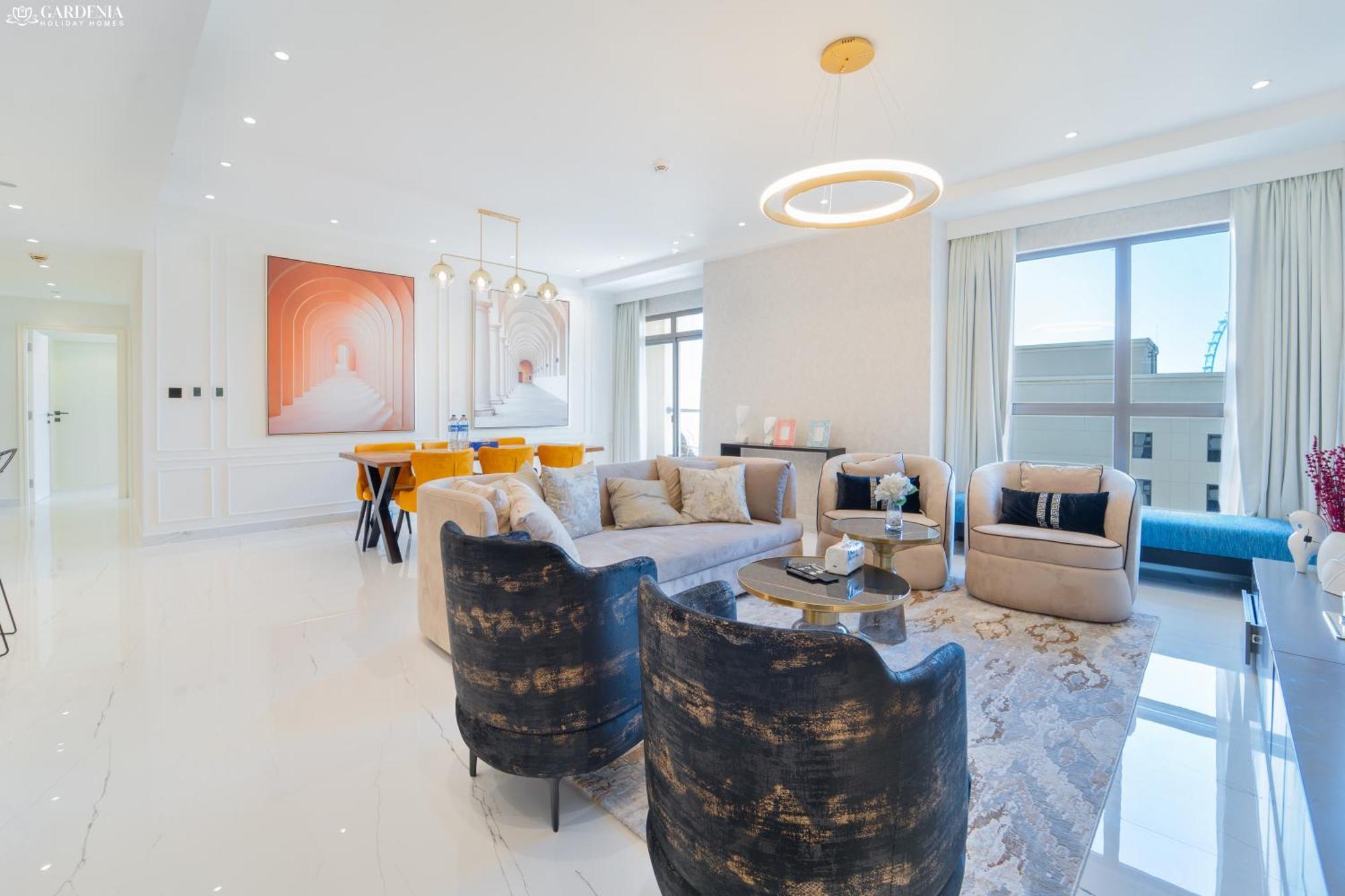 Jbr Amwaj 4 , Upgraded Sea And Ain Dubai Views, 2M Walk To Beach By Gardenia Suitse المظهر الخارجي الصورة