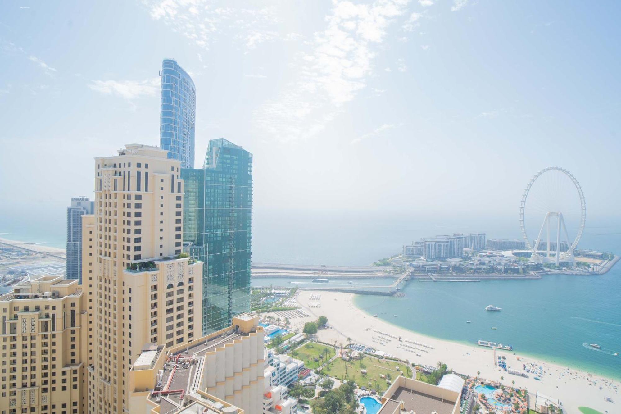 Jbr Amwaj 4 , Upgraded Sea And Ain Dubai Views, 2M Walk To Beach By Gardenia Suitse المظهر الخارجي الصورة